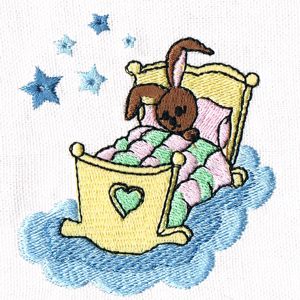 Sleepy Bunny - Baby Embroidery Patterns