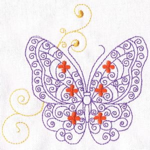 Butterfly Embroidery Designs 06