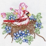 Cardinal Embroidery Designs