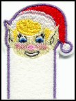 Christmas embroidery designs - Elf Finger Puppet.