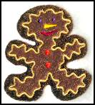 Christmas embroidery designs - Gingerbread Man.