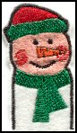 Christmas embroidery designs - Snowman Finger Puppet.