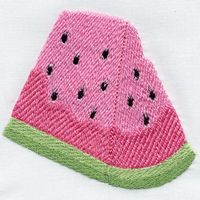Watermelon Embroidery Design