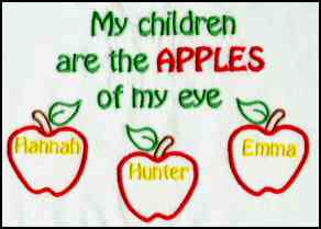 Children are the apples of my eye