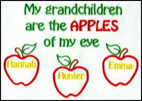 Grandchildren are the apples of my eye