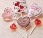 Heart Lollipop Covers Embroidery Designs
