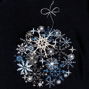 Holiday Embroidery Designs - Snowflake Ornament