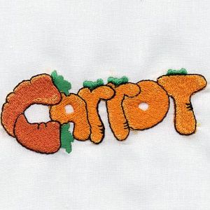 Kitchen Embroidery Designs Carrot