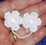 Lace Embroidery Eyeglass Brooch.