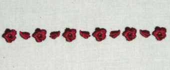 Petite Floral Embroidery - 1 color.