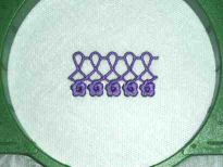 machine embroidery lace step 1.