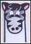 Machine Embroidery Patterns Zebra Puppet.