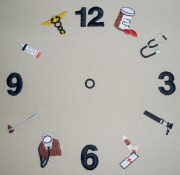 Medical Embroidery Designs - Clock01