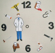 Medical Embroidery Designs - Clock02