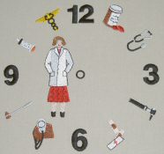 Medical Embroidery Designs - Clock03