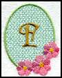 Monogram Embroidery F.