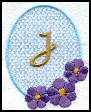 Monogram Embroidery J.