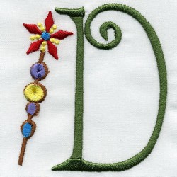 Monogram Machine Embroidery - Magic Wand D