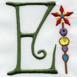 Monogram Machine Embroidery - Magic Wand Monogram E