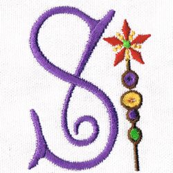 Monogram Machine Embroidery - Magic Wand Monogram S