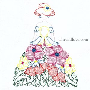 Sunbonnet Embroidery Design 10