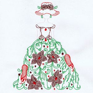 Sunbonnet Embroidery Design 4