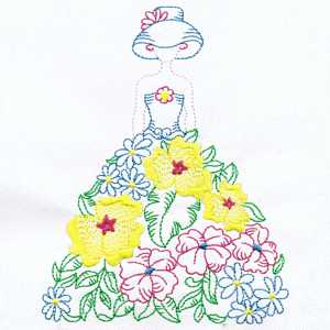 Sunbonnet Embroidery Design 5