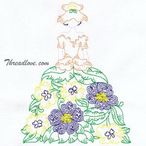 Sunbonnet Embroidery Design 6