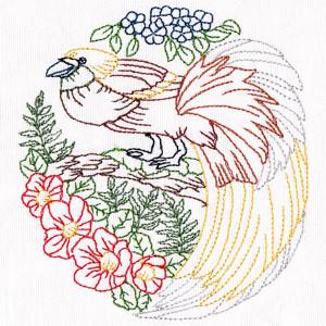 Tropical Bird Embroidery 08