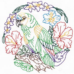 Tropical Bird Embroidery 10