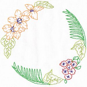 Tropical Embroidery Frame 02