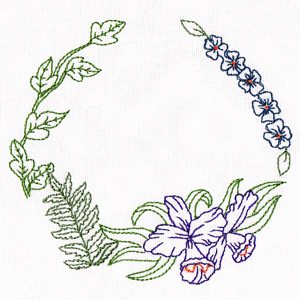Tropical Embroidery Frame 04