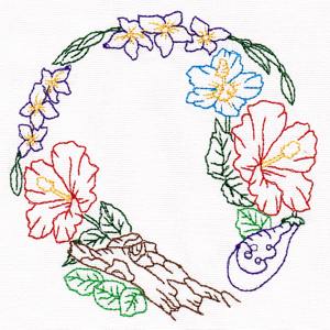 Tropical Embroidery Frame 10