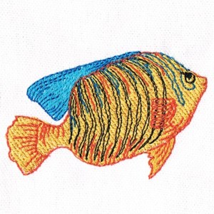 Under The Sea Embroidery - Fish