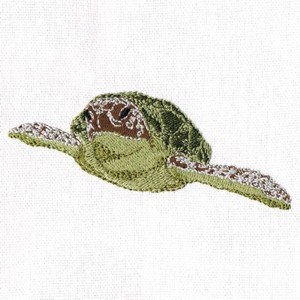 Under The Sea Embroidery - Turtle 2 small
