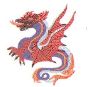 Wizardry Embroidery Designs - dragon
