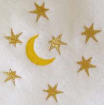 Wizardry Embroidery Designs - Moon and stars